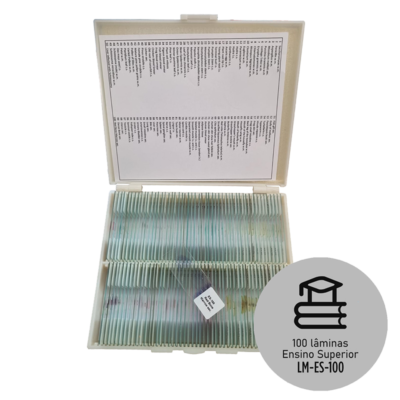 Conjunto de lâminas preparadas de Ensino Superior LM-ES-100 Lumen®
