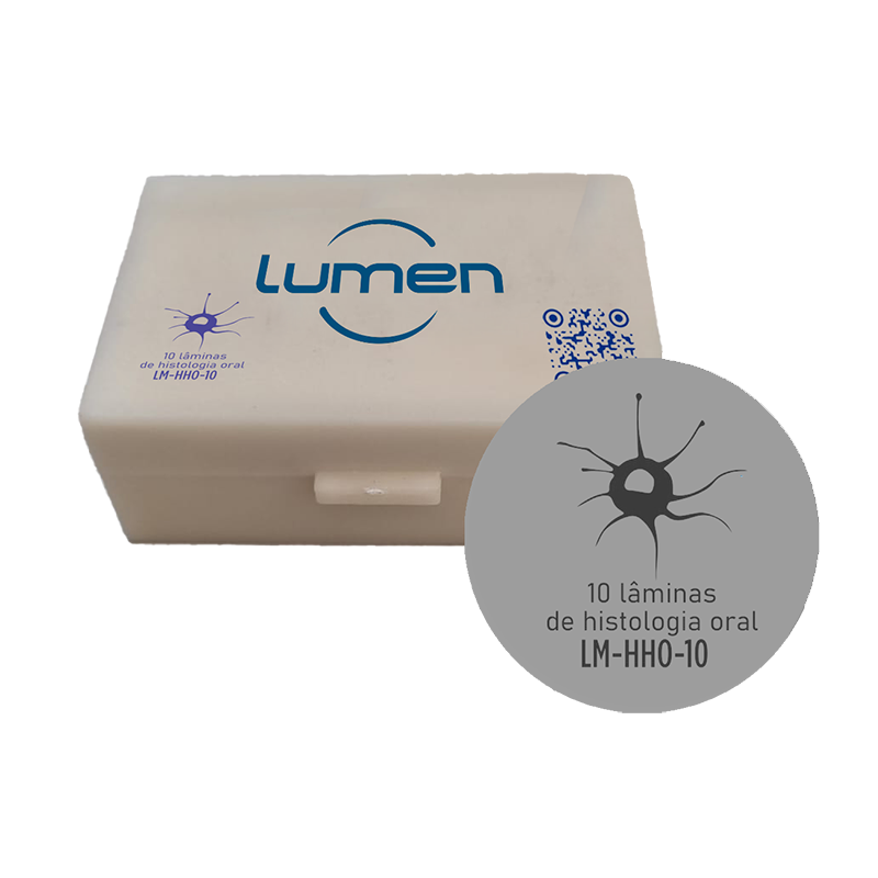 Conjunto de lâminas preparadas de Histologia Oral LM-HHO-10 Lumen®