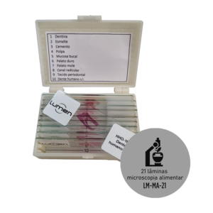 Conjunto de lâminas preparadas de Microscopia Alimentar LM-MA-21 Lumen®