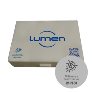 Conjunto de lâminas preparadas de Parasitologia Lumen®