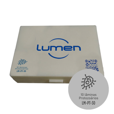 Conjunto de lâminas preparadas de Parasitologia Lumen®